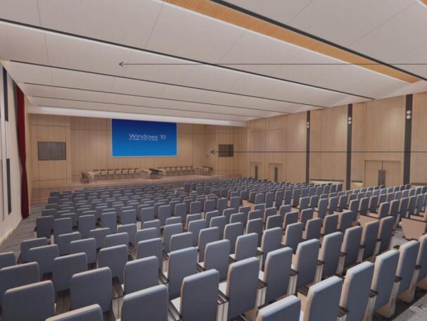 熱烈祝賀我公司承接杭州市第十三中學報告廳