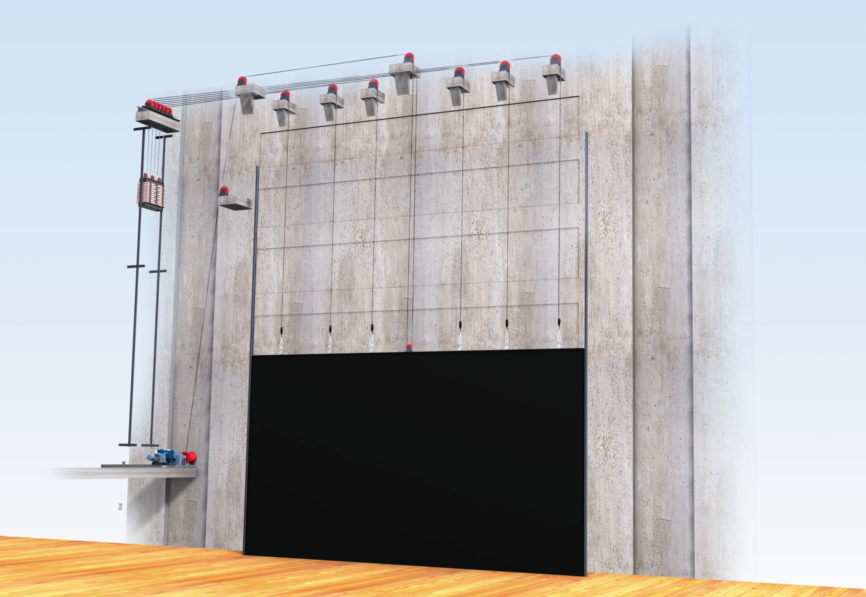 舞臺鋼性防火幕的特點